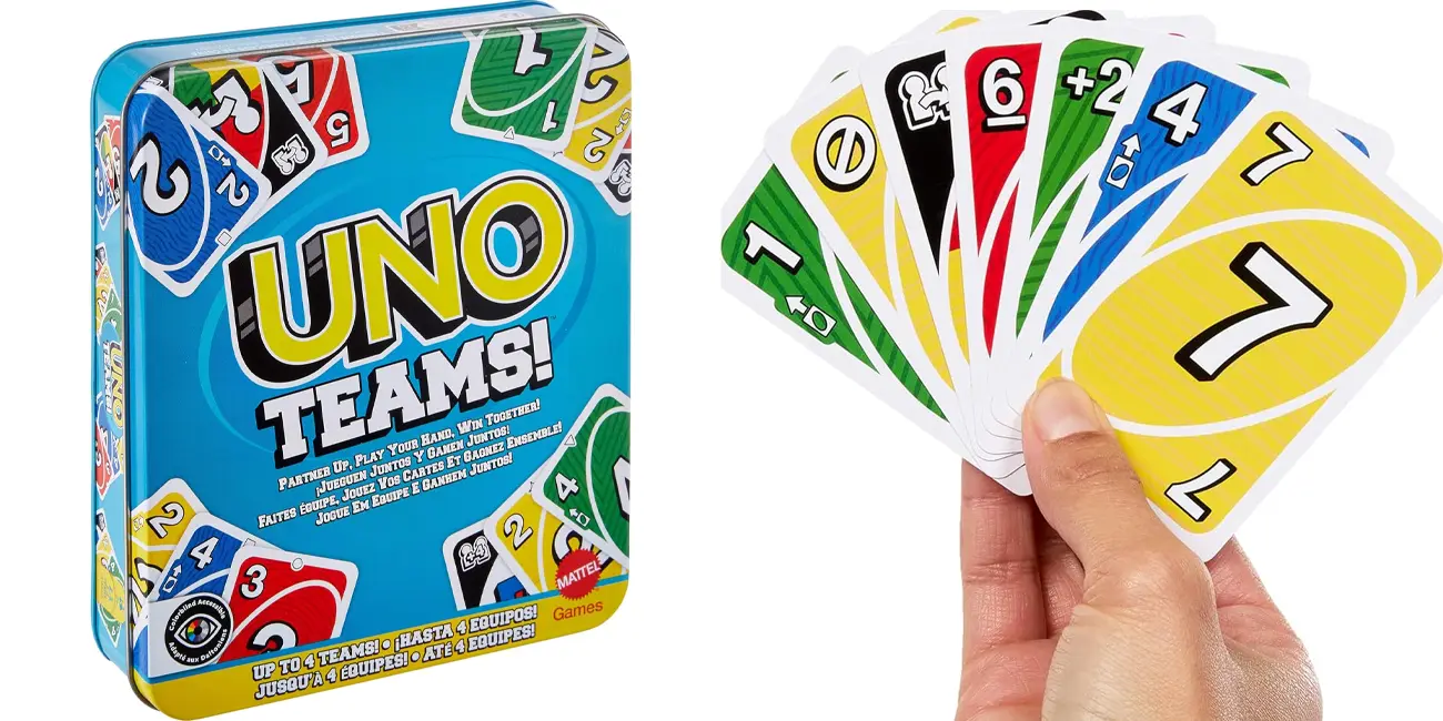 Chollo Juego de cartas UNO Teams de Mattel por sólo 8,25€ (-45%)