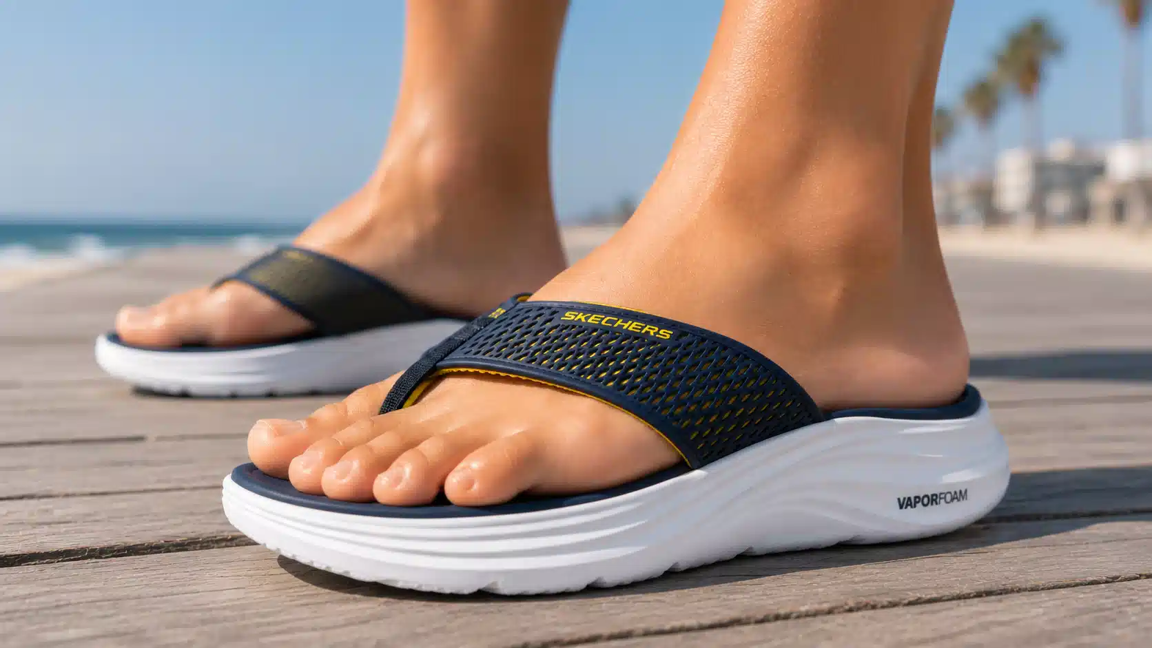 Sandalias de espuma Skechers Vapor Sayto para hombre por sólo 29,99€ con envío gratis (-33%)