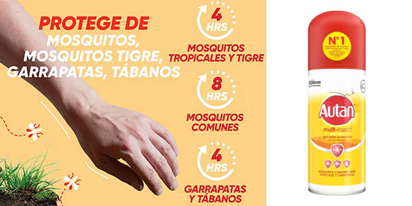 Chollo Repelente multi insecto Autan Protection Plus de 100 ml por sólo 5,27€ (-39%) ¡No pasarán!