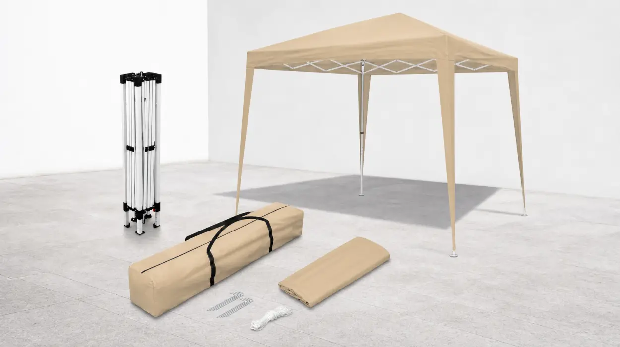 Carpa plegable Wasabi de 3×3 m, resistente al agua y perfecta para jardín o playa por sólo 59,99€ con envío gratis (-33%)