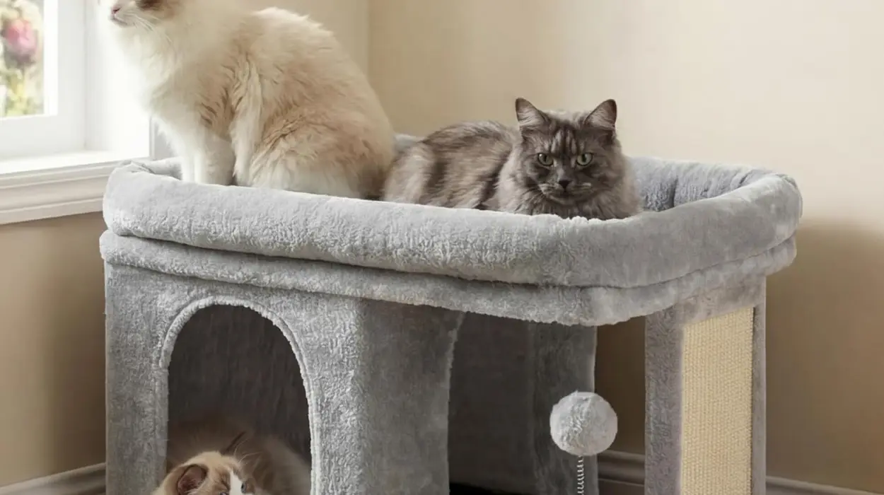 Casita multifunción y rascador para gatos por sólo 28,28€ (-29%)