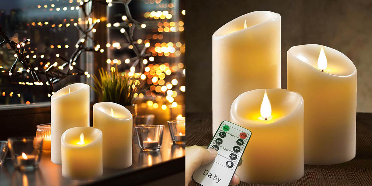 Chollo Pack x3 Velas LED Da by por sólo 23,82€ (28% de descuento)