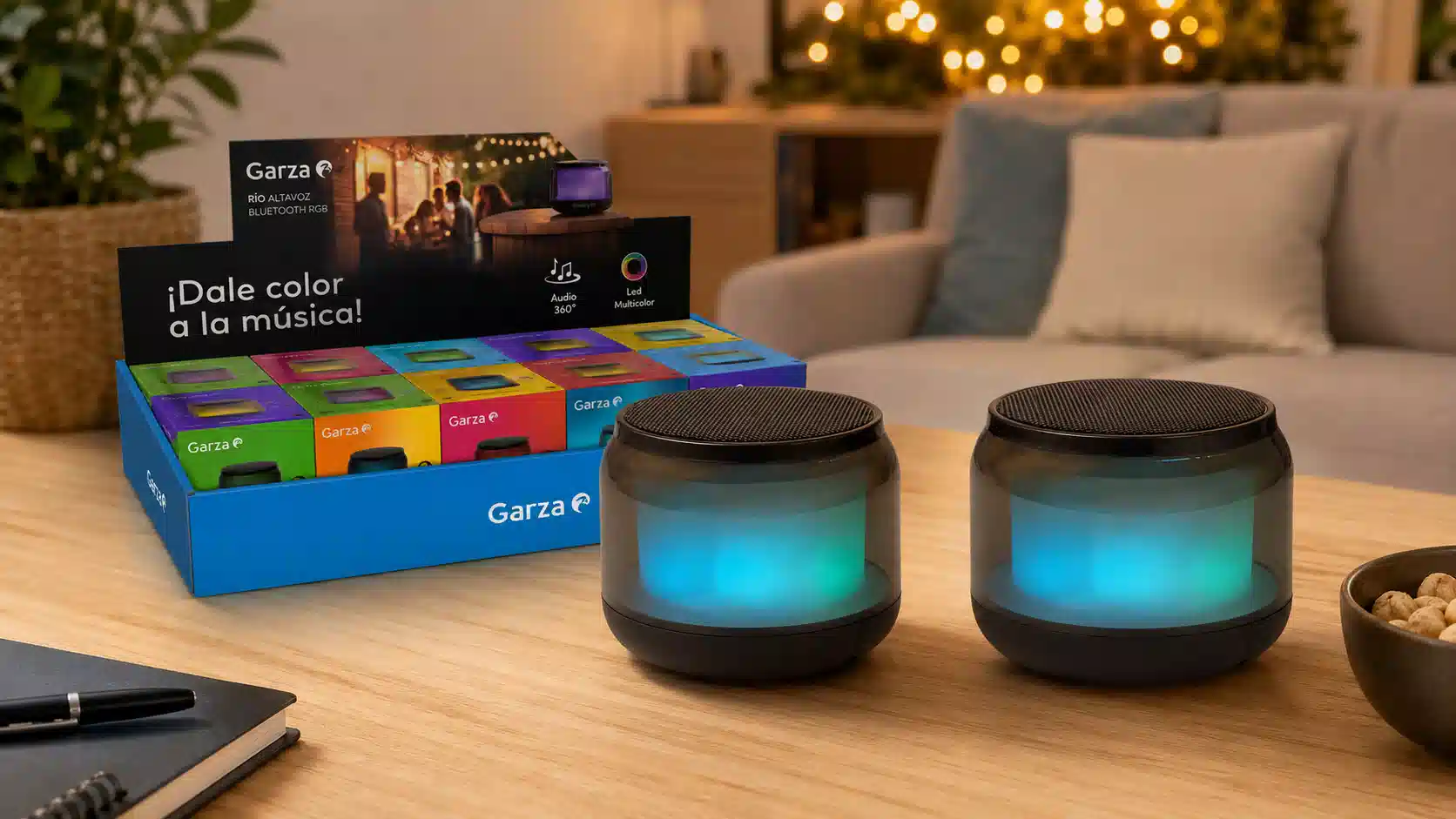 Chollo Pack 2 Altavoces portátiles Bluetooth Garza por sólo 8,49€ (-55%) ¡4,25€ cada uno!
