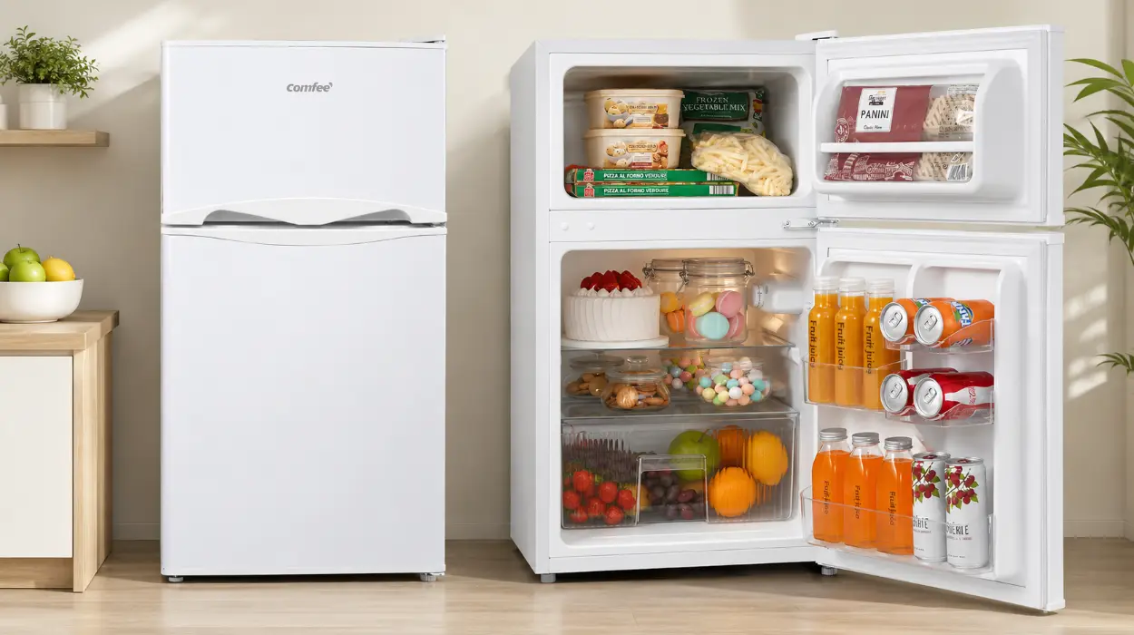 Nevera Comfee’ RCT87WH2 de encimera, pequeña y versátil con congelador y 87L de capacidad por sólo 169,98€ con envío gratis (-15%)