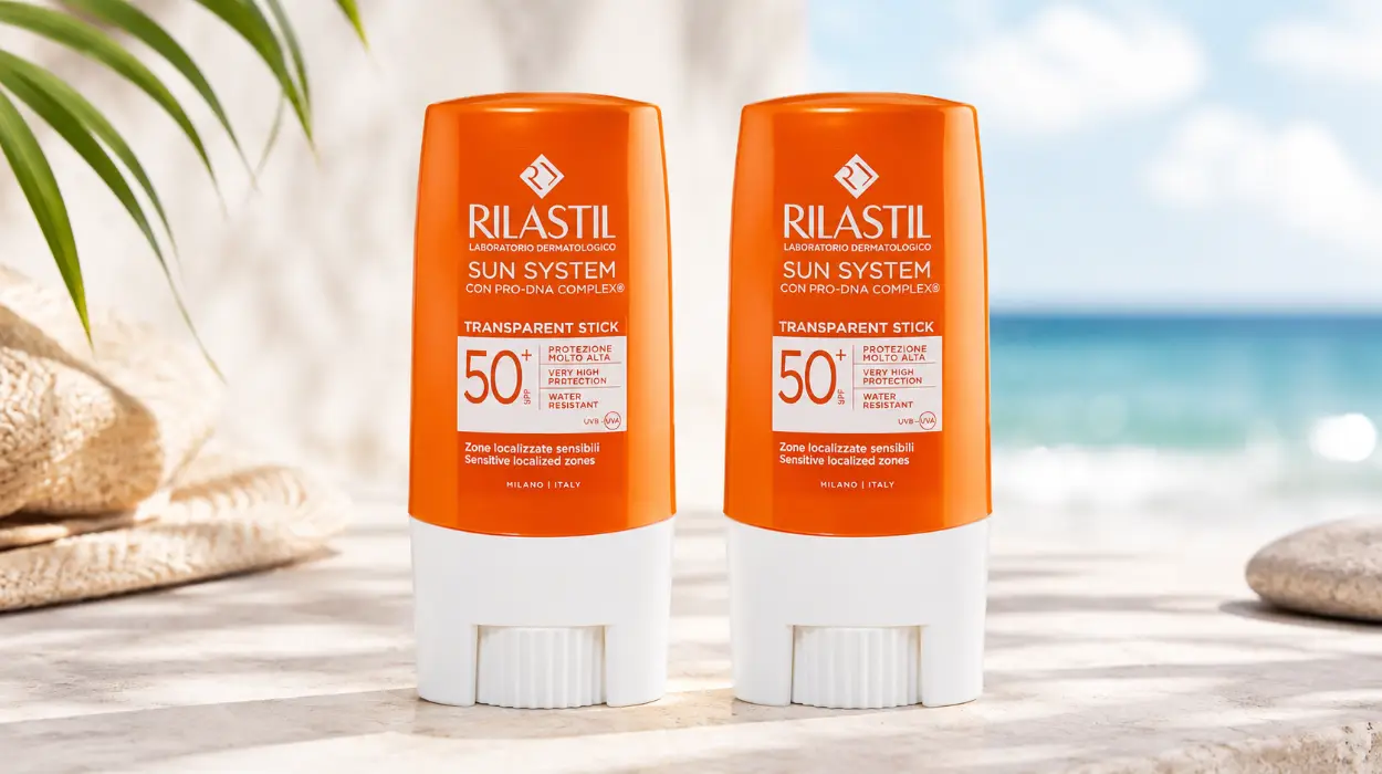 Rilastil Stick Fotoprotector Transparente SPF 50+ en pack de 2, resistente al agua y sin fragancia por sólo 10,20€ (-59%)