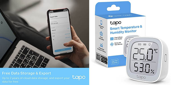 Chollo Monitor de temperatura y humedad TP-Link TAPO T315 por solo 19,49€ con envío gratis