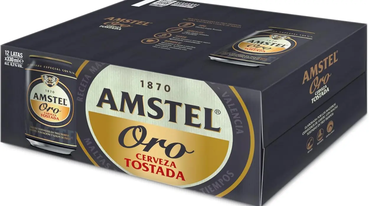 Pack de 12 latas de cerveza Amstel Oro tostada de 33 cl por sólo 7,19€ (-25%)