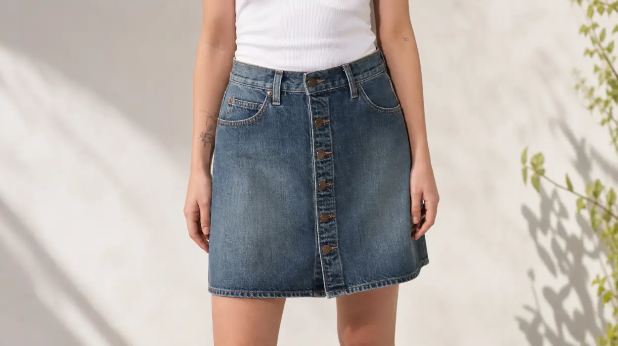 Falda Levi’s Retro con botones frontales y trabillas para cinturón por sólo 34,50€ con envío gratis (-51%)