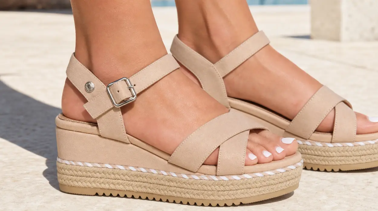 Sandalias Refresh con cuña de 7 cm y suela antideslizante para mujer por sólo 29,95€ con envío gratis (-40%)