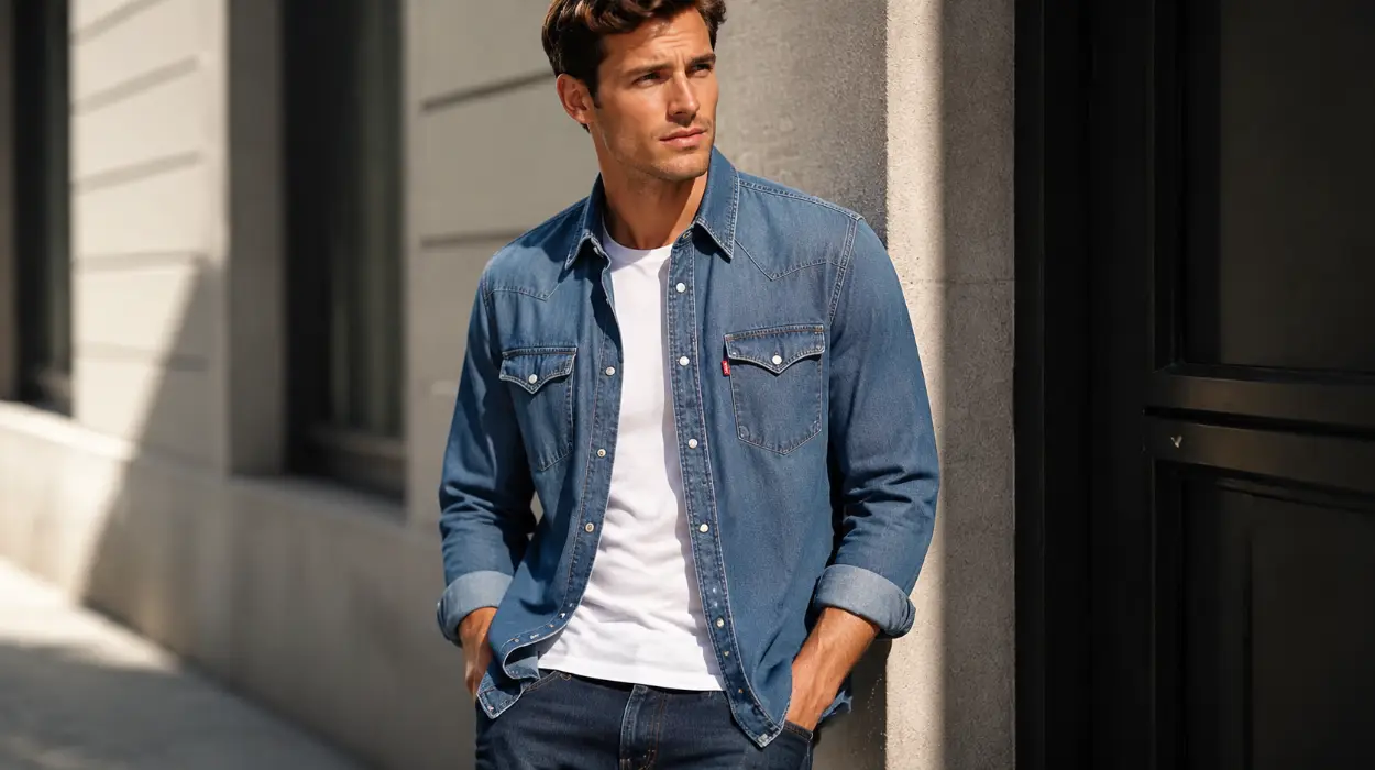 Camisa Levi’s Barstow Western en tono índigo para hombre por sólo 33,95€ con envío gratis (-60%)
