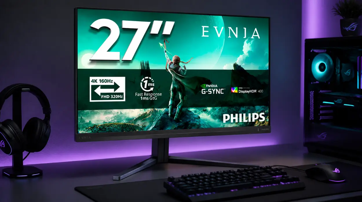 Gaming de nivel Ultra HD con el monitor Philips Evnia 27M2N3800A de 27 pulgadas con 160 Hz y HDR400 por sólo 199€ con envío gratis (-45%)