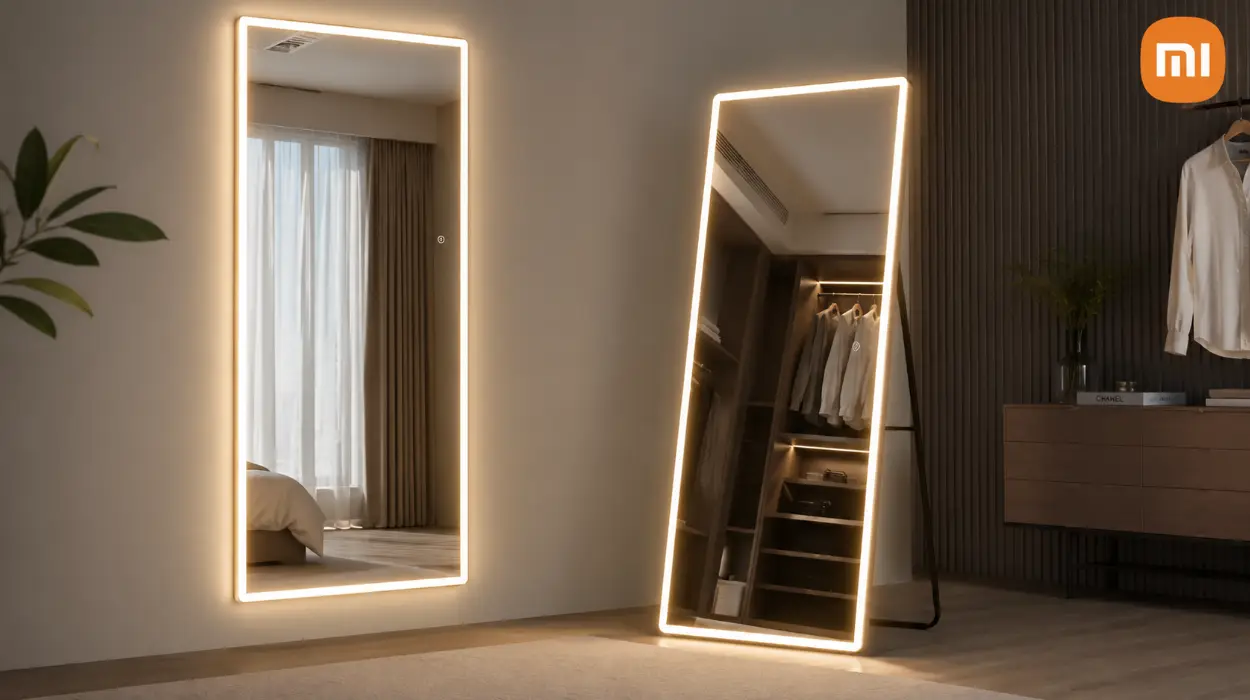 Espejo de cuerpo entero con luces LED, 180 x 80 cm, montado en pared, regulador de intensidad y 3 colores por sólo 198,54€ con envío gratis (-5%)