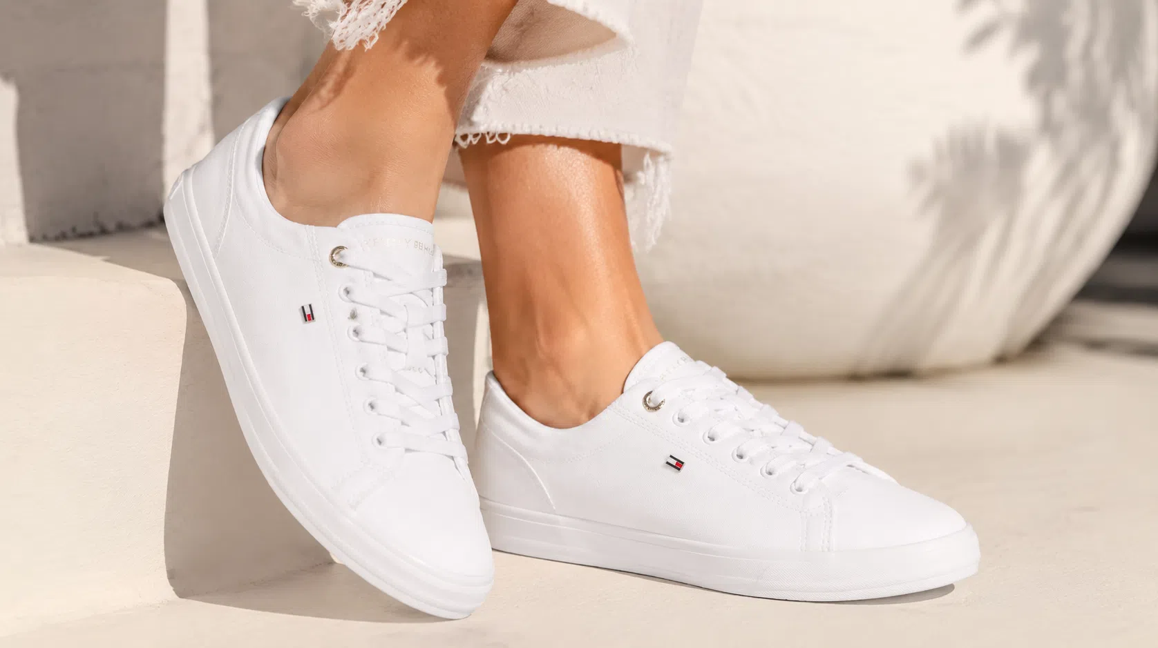 Estilo fresco y elegante con las Tommy Hilfiger TH Foxing Sneaker de lona para mujer por sólo 39,95€ (-50%)