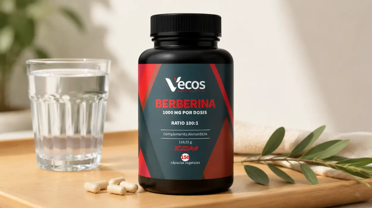 150 cápsulas de Berberina Pura 1000 mg con cromo y pimienta negra por sólo 14,99€ (-42%)
