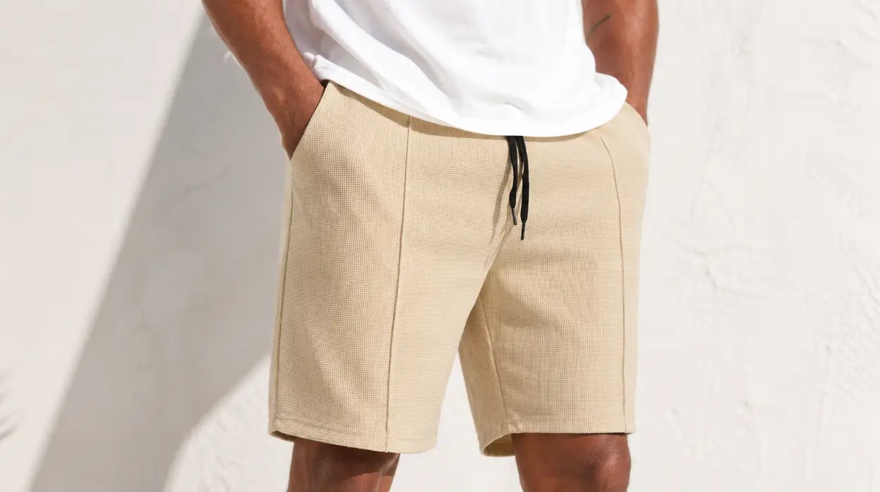 Pantalón corto Curluriy ligero y transpirable para hombre, con textura gofre y bolsillos por sólo 13,53€ (-25%)
