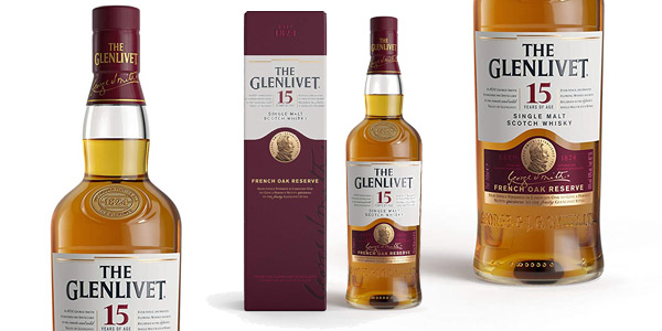 Chollazo Whisky Escocés de Malta Premium The Glenlivet 15 años de 700 ml por sólo 51,61€ con envío gratis (-43%) ¡Volará!