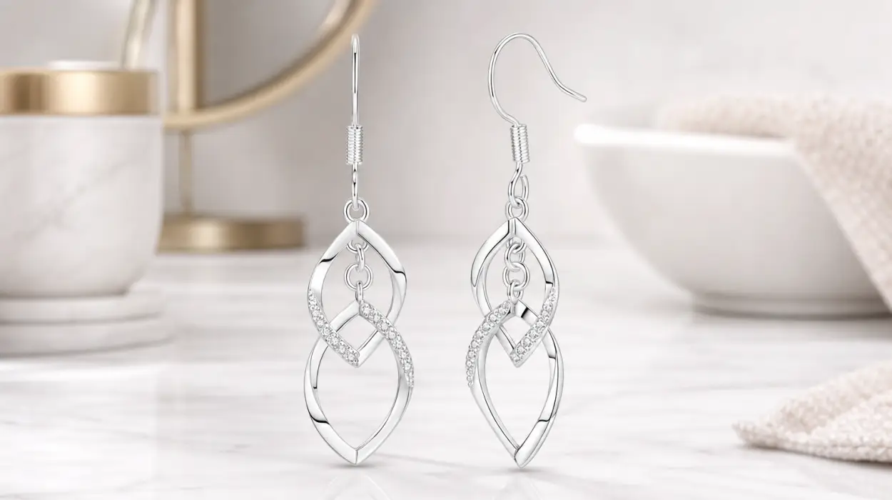 Pendientes colgantes de plata 925 CYMYSS de estilo elegante por sólo 15,33€ (-10%)