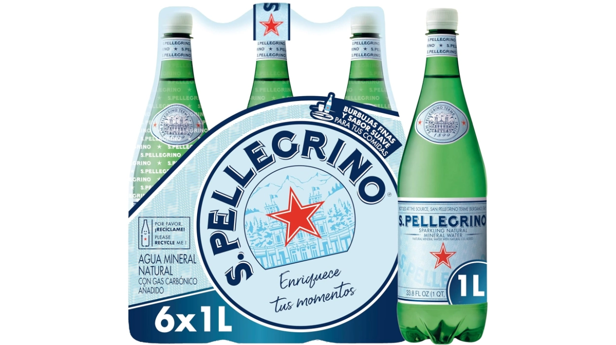 Chollo Pack x6 Agua mineral italiana con burbujas San Pellegrino por sólo 4,76€ (33% de descuento)
