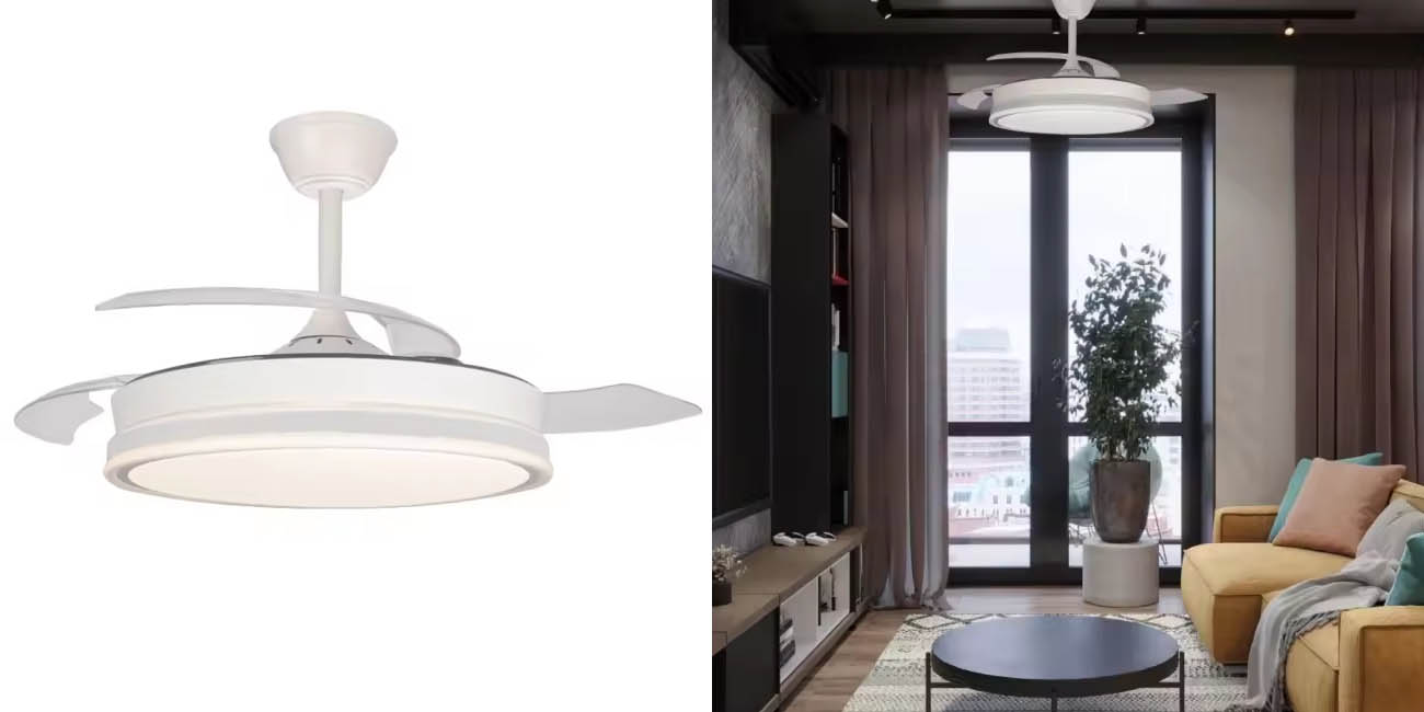 Chollazo Ventilador de techo Akunadecor Dimable con luz LED por sólo 39,45€ con cupón y envío gratis (-66%)