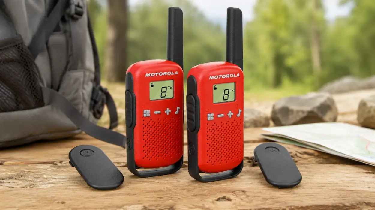 Walkie talkie Motorola T42 RED Talkabout con 16 canales y 4 km de alcance por sólo 18,16€ (-22%)