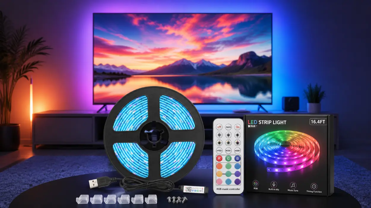 Luces LED Diyife para TV con control por app y 16 millones de colores para pantallas de 32-65″ por sólo 6,99€ (-30%)