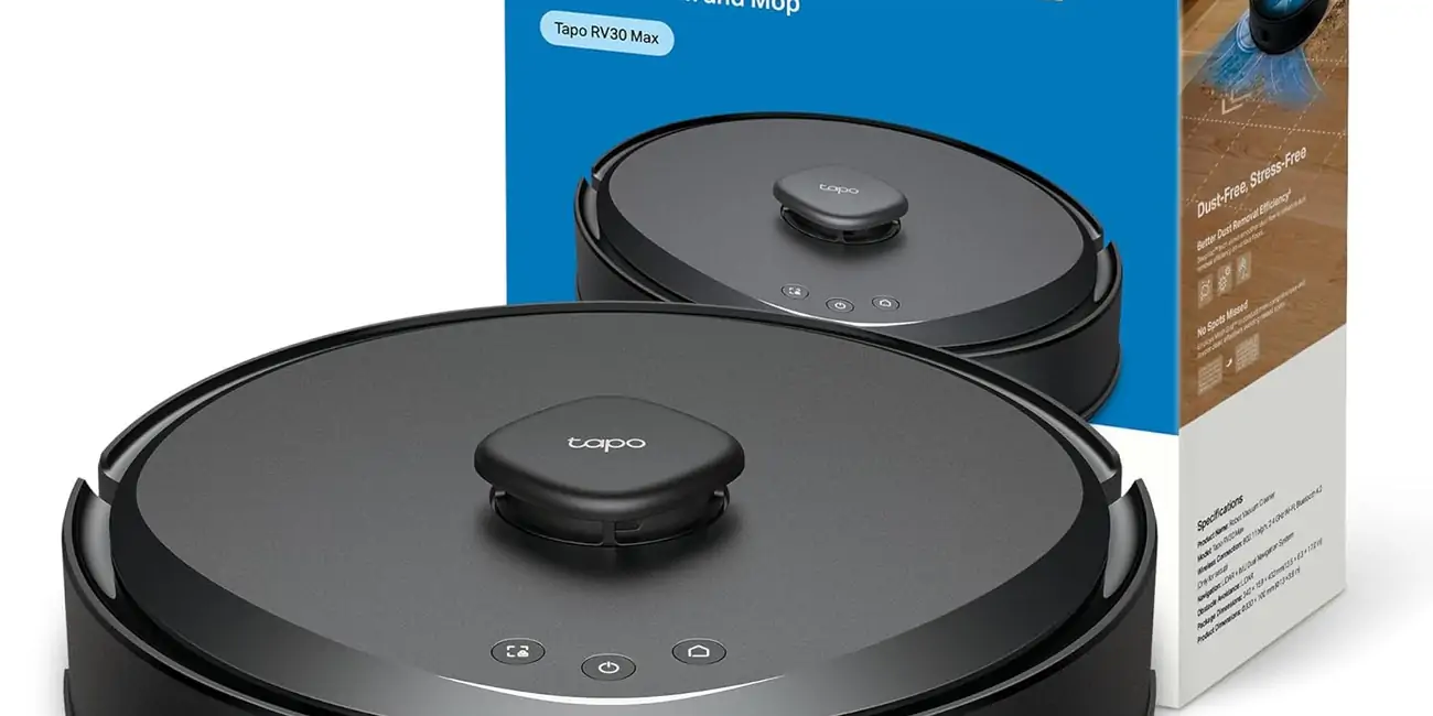 Chollo Robot Aspirador Tapo RV30 MAX con 5300 Pa por sólo 94,99€ con envío gratis (62% de descuento)