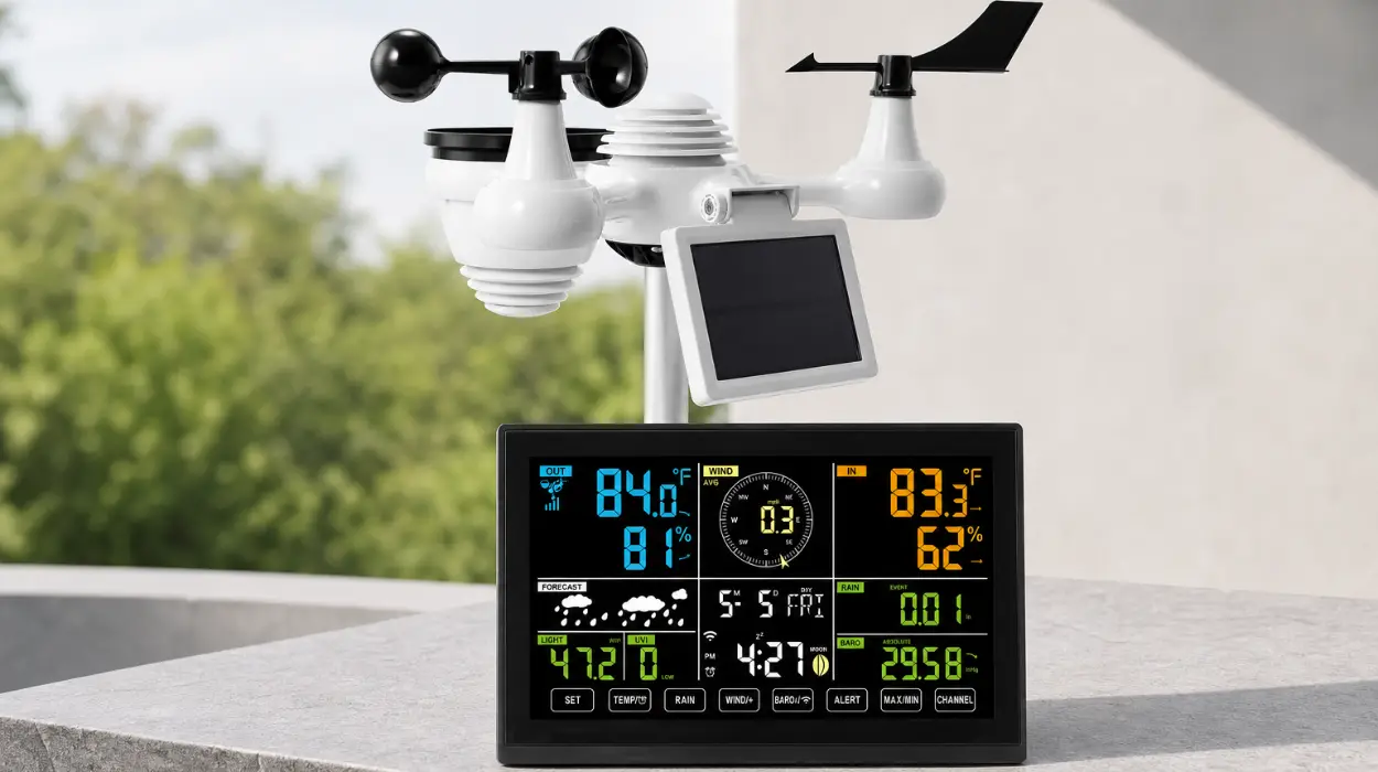 Consulta el tiempo real en su pantalla o en tu móvil con esta estación meteorológica por menos de 51€