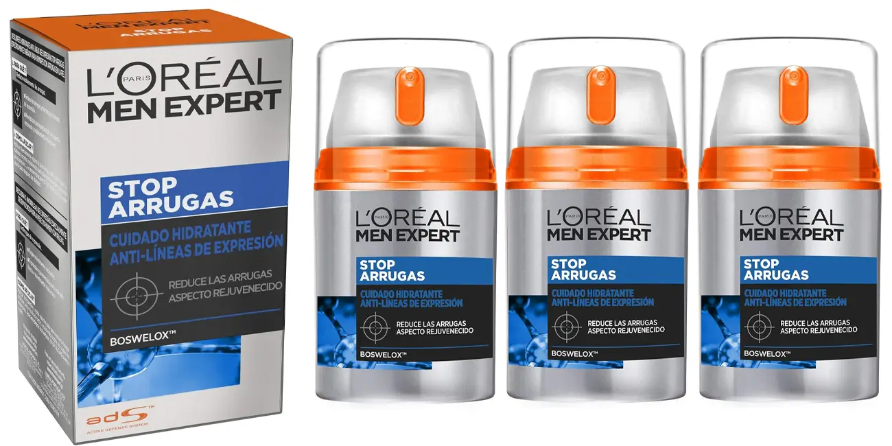 Chollo Pack x3 Crema hidratante L’Oréal Paris Men Expert Stop Arrugas de 50 ml por sólo 13,90€ con oferta 3×2 (-64%) ¡4,63€ cada una!