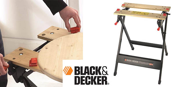 Chollo Banco de trabajo BLACK+DECKER WM301 en bambú y acero por sólo 26,29€ (25% de descuento)