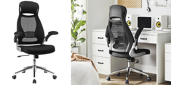 Chollo Silla giratoria de escritorio Songmics OBN86BK ajustable en altura por sólo 79,99€ con envío gratis (-20%)