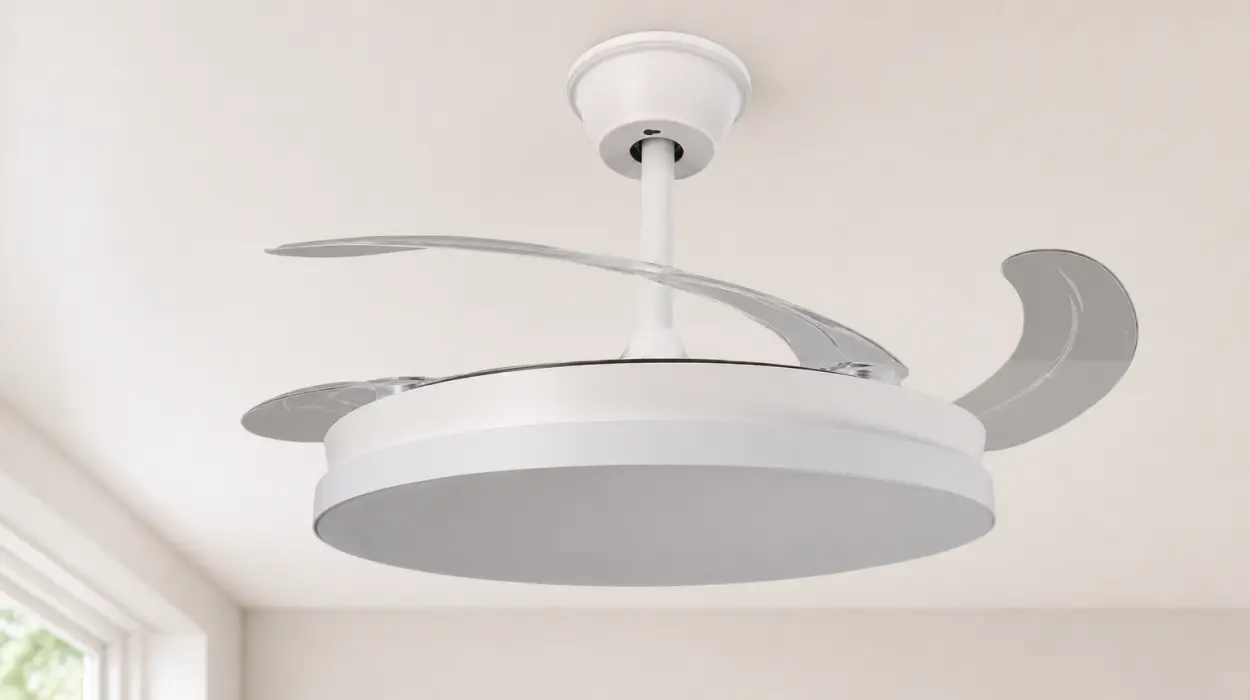 Ventilador de techo LED con motor DC, aspas retráctiles y control remoto por sólo 33,19€ con cupón y envío gratis (-61%)