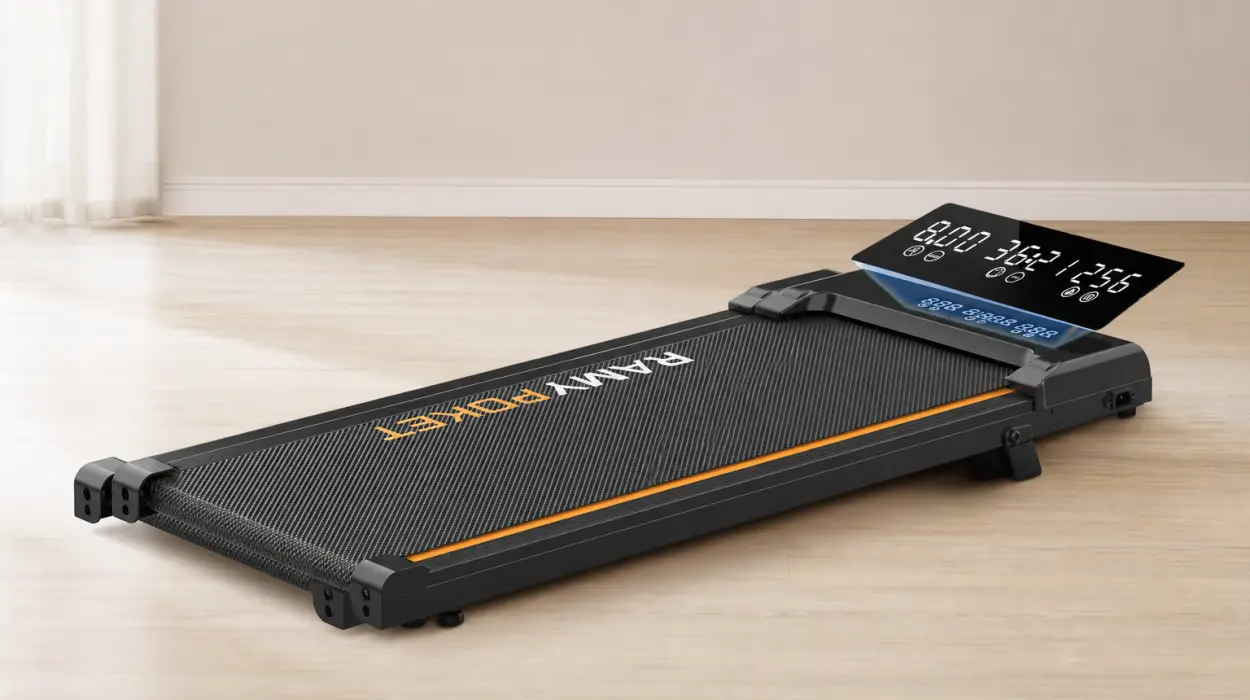 Cinta de correr Ramypoket plegable con inclinación del 9% y velocidad de 1-8 km/h por sólo 85,14€ con cupón y envío gratis (-60%)