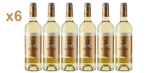 Chollo Pack x6 Vino Blanco Blume Verdejo Selección D.O. Rueda de 750 ml/ud por sólo 30,34€ con envío gratis (-15%)