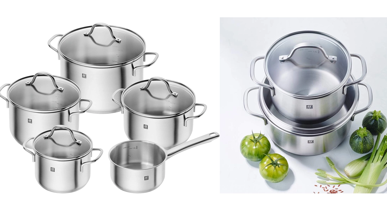 Chollo Juego de 5 ollas Zwilling Flow con 4 tapas por sólo 124,50€ con envío gratis (-50%)