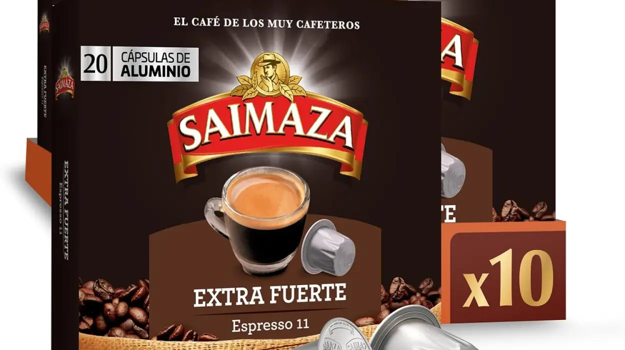 Pack x200 cápsulas de Saimaza Café Extra Fuerte Espresso 11 para Nespresso por sólo 34,27€ con envío gratis (-26%)