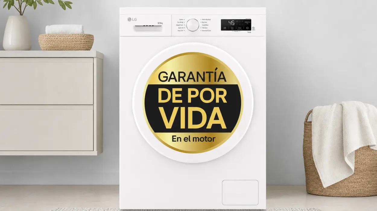 Lavadora Secadora LG Inverter Direct Drive Inteligente con Vapor Steam y Wi-Fi por sólo 352€ con envío gratis (-44%)