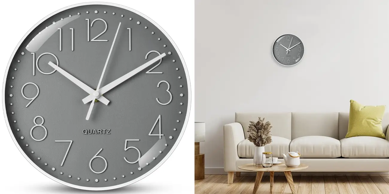 Chollo Reloj de pared Aolso de estilo moderno por sólo 8,06€ (33% de descuento)