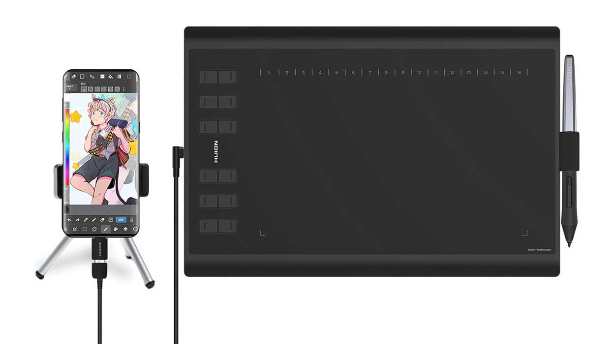 Chollo Tableta gráfica HUION Inspiroy H1060P por sólo 49,99€ con envío gratis (-29%)