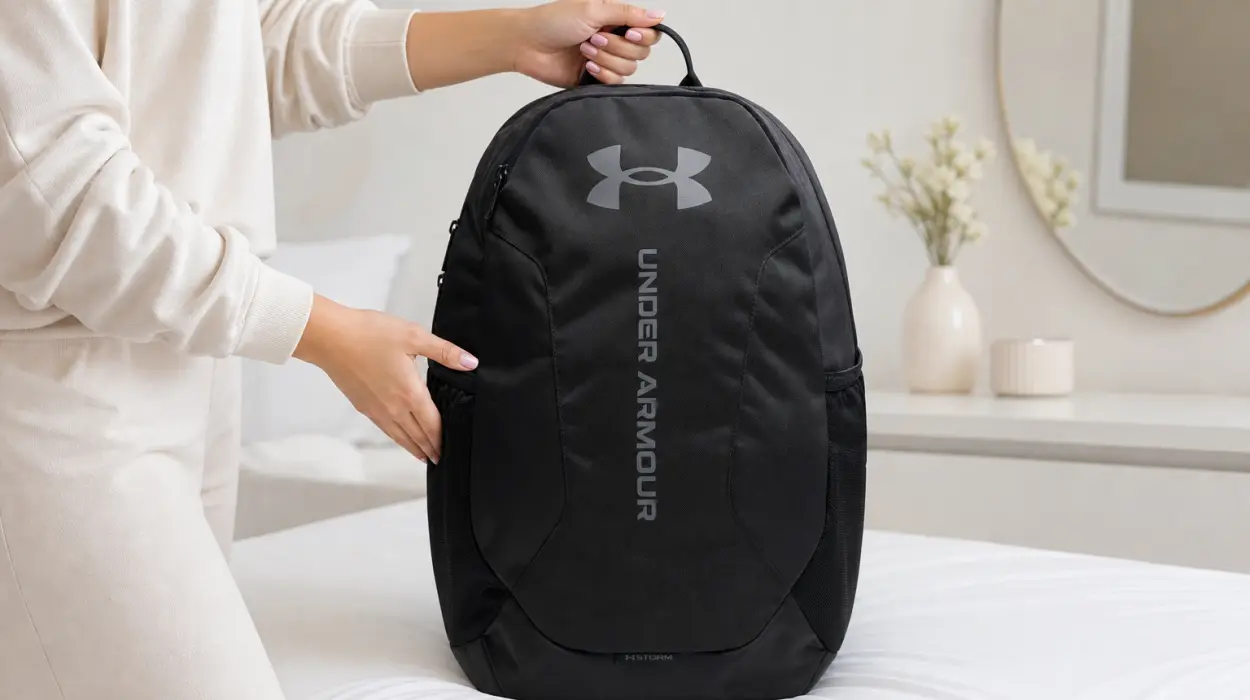 Mochila UA Hustle Lite resistente al agua y con funda para portátil por sólo 17,45€ (-50%)