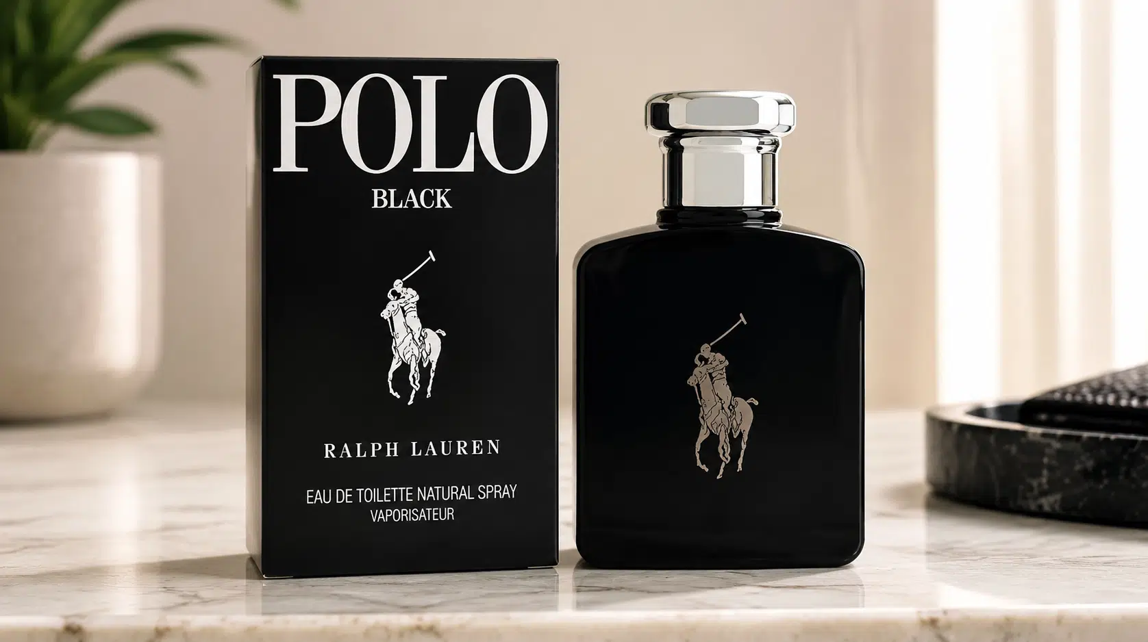 Descubre Ralph Lauren Polo Black: Eau de Toilette amaderada y aromática para hombre en 75 ml por sólo 34,20€ con envío gratis (-40%)