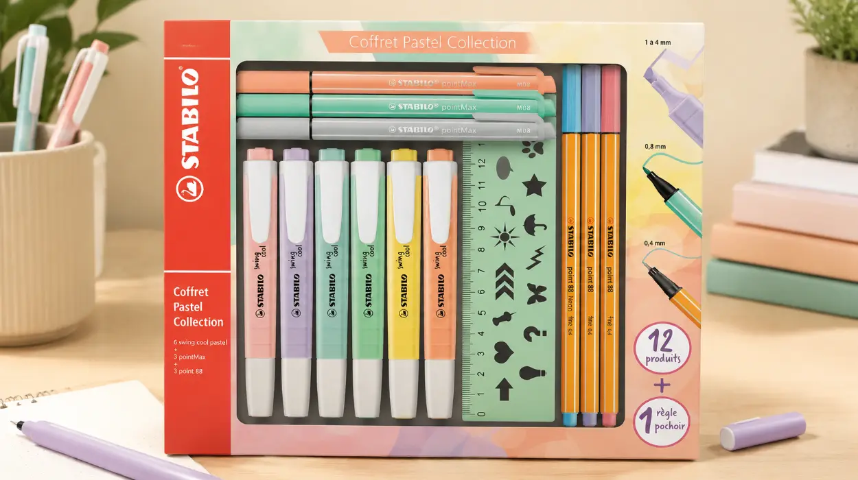 Estuche mixto STABILO Pastel Collection con 13 piezas variadas por sólo 13,48€ (-37%)