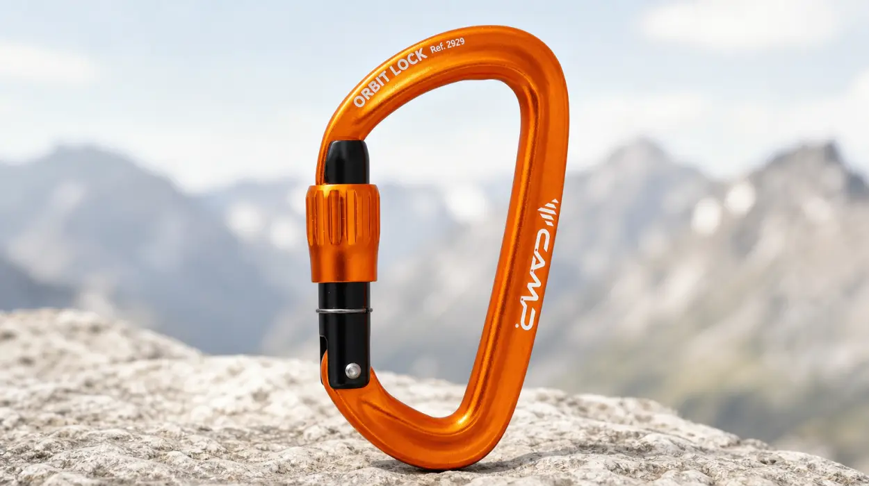Mosquetón C.A.M.P. Orbit Lock: compacto y seguro para anclajes por sólo 7,80€ (-40%)