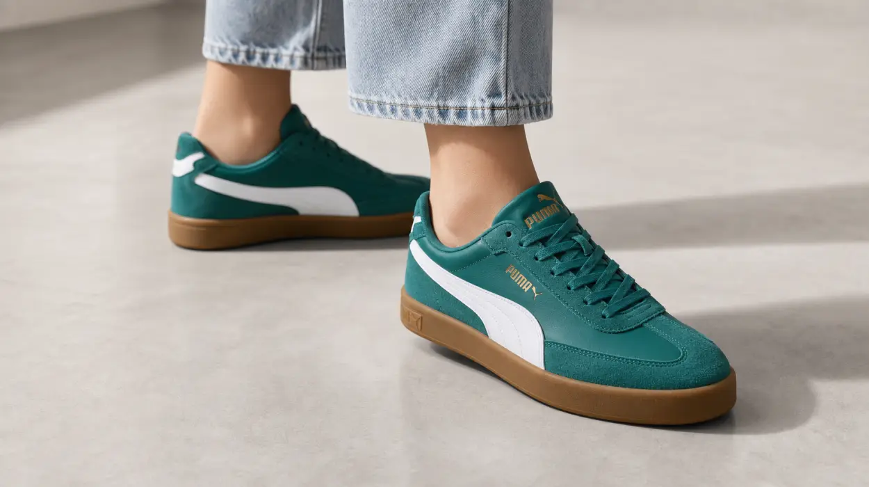 Zapatillas Puma Club II Era de ante verde para hombre por sólo 25,95€ (-60%)