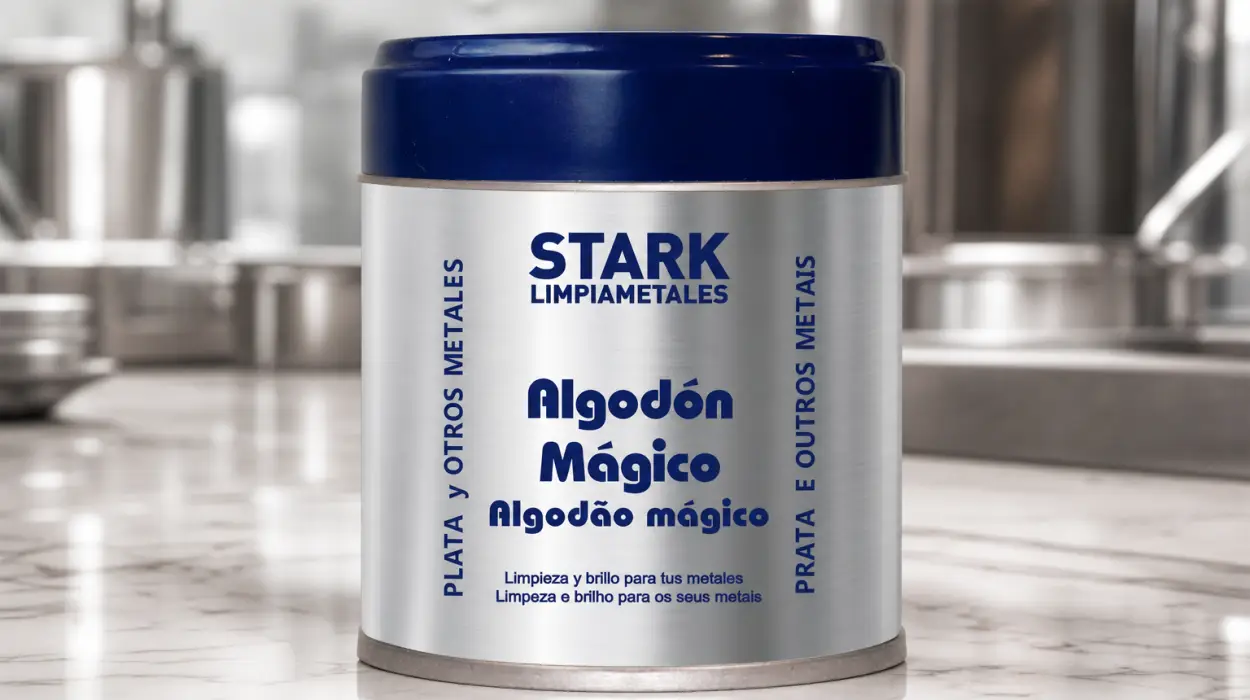 Brillo instantáneo en metales con Stark Limpiametales Algodón Mágico de 75 g por sólo 2,94€ (-22%)
