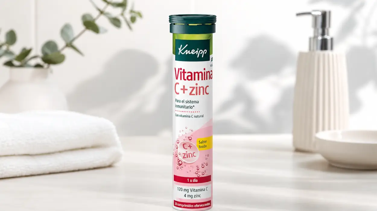 Kneipp Vitamina C + Zinc para fortalecer el sistema inmunitario por sólo 2,99€ (-33%)