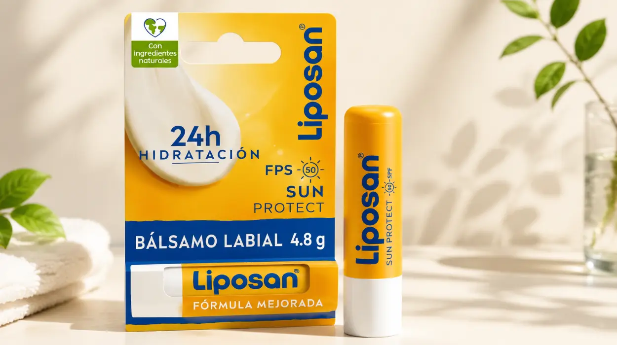 x2 Bálsamo labial Liposan Sun Protect FPS 50 con 24 horas de hidratación con descuento por sólo 4,46€ (-44%)