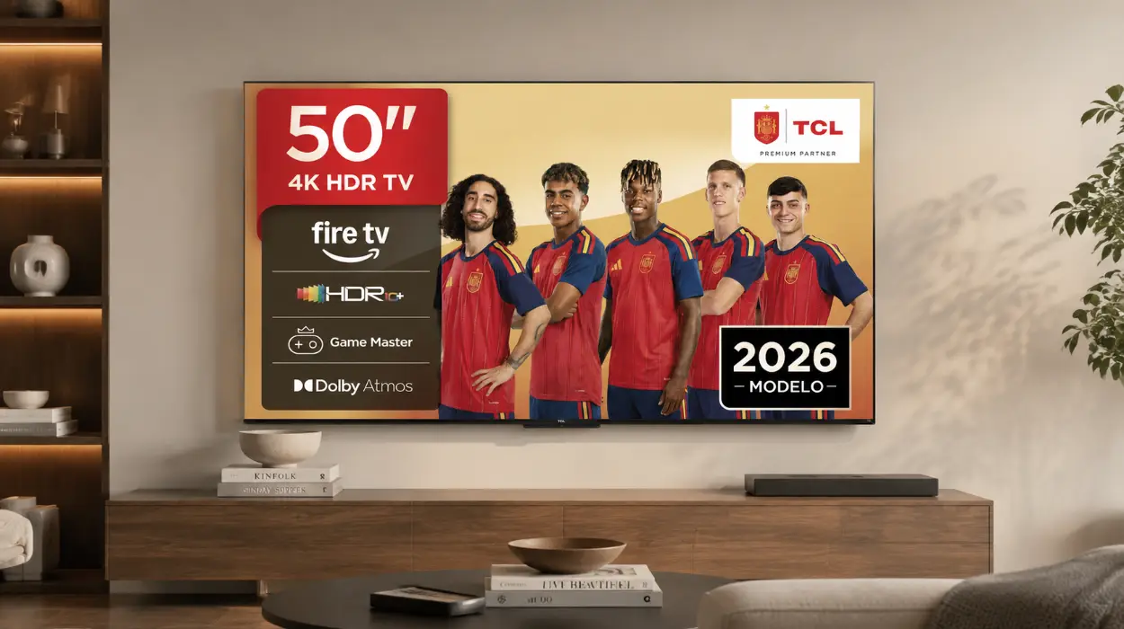 Smart TV TCL 50V6D de 50″ 4K UHD con IA por sólo 274,60€ con envío gratis (-39%)