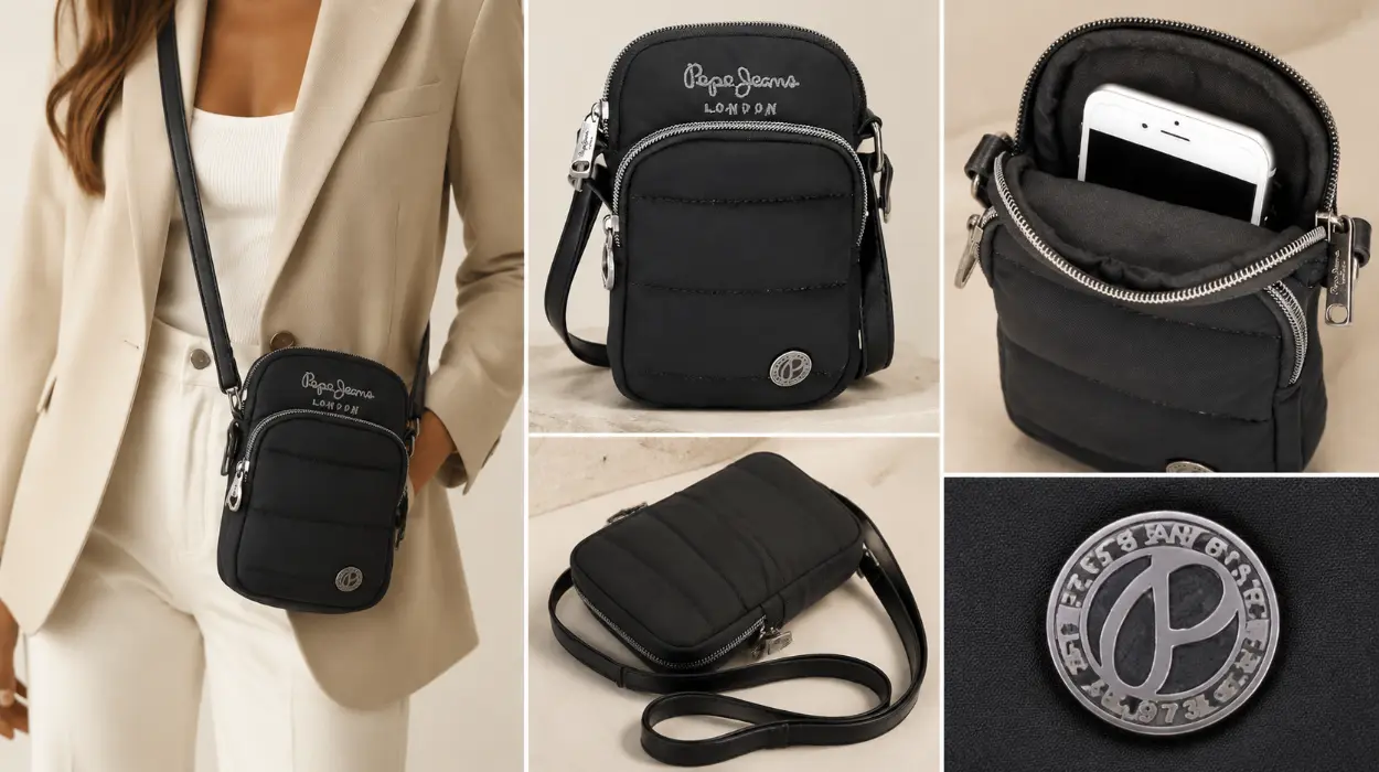 Bandolera portamóvil Pepe Jeans Aura con protección RFID, ligera y segura por sólo 19€ (-46%)