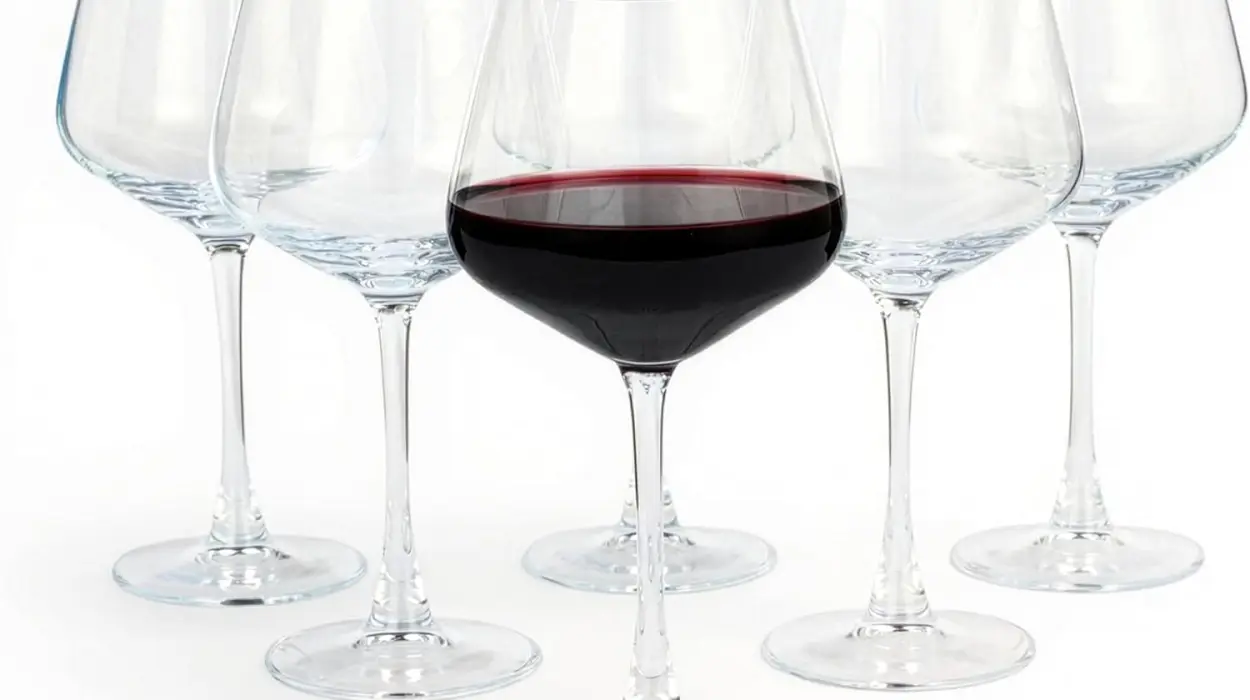 Juego de 6 copas de vino tinto resistentes Amazon Basics de 568 ml aptas para lavavajillas por sólo 9,84€
