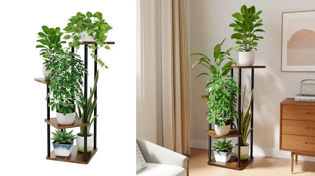 Soporte Bamworld de 4 niveles para plantas de interior por sólo 19,94€ (-20%)